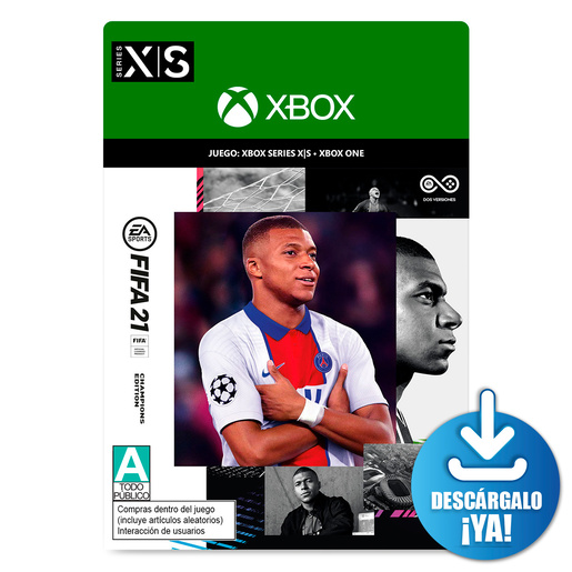 FIFA 21 EA Sports Champions Edition / Juego digital / Xbox One / Xbox Series X·S / Descargable