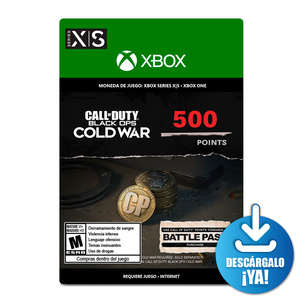 Call of Duty Black Ops Cold War Points / 500 monedas de juego digitales / Xbox One / Xbox Series X·S / Descargable