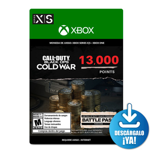 Call of Duty Black Ops Cold War Points / 13000 monedas de juego digitales / Xbox One / Xbox Series X·S / Descargable