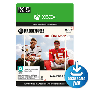 Madden NFL 22 EA Sports MVP Edition / Juego digital / Xbox One / Xbox Series X·S / Descargable