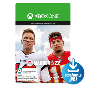 Madden NFL 22 EA Sports Estandard Edition / Juego digital / Xbox One / Xbox Series X·S / Descargable