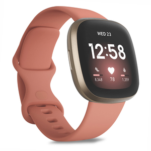 Smartwatch Fitbit Versa 3 / GPS / Rosa con aluminio dorado