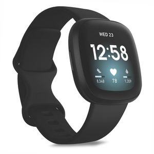 Smartwatch Fitbit Versa 3 / GPS / Negro con aluminio negro