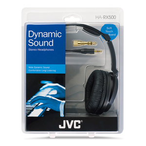 Audífonos JVC HA-RX500 / On ear / Negro con plata