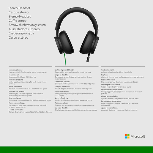 Audífonos Gamer Microsoft Xbox / Xbox Series X·S / Xbox One / PC / Negro