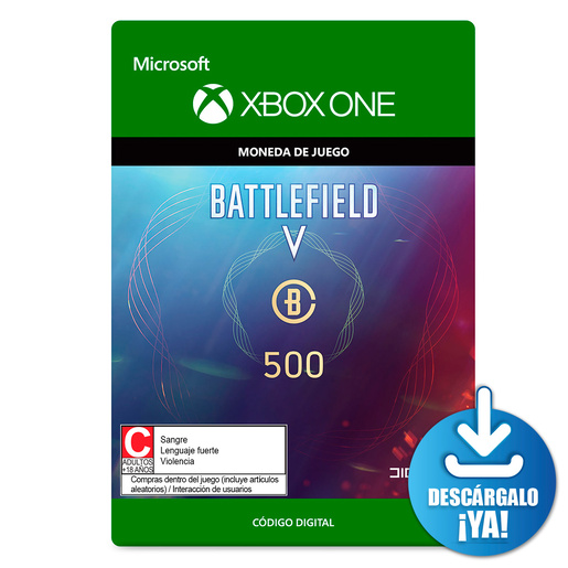Battlefield V Coins / 500 monedas de juego digitales / Xbox One / Descargable