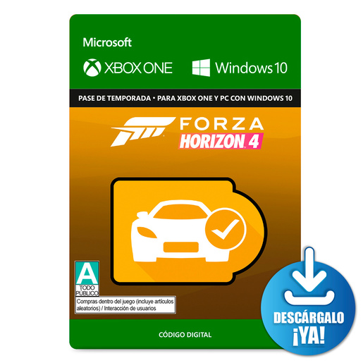 Forza Horizon 4 Car Pass / Complemento de juego digital / Xbox One / Xbox Series X·S / Windows / Descargable