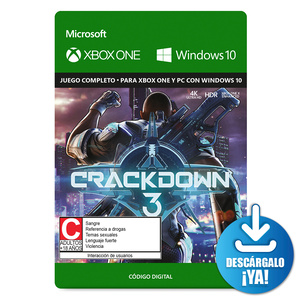 Crackdown 3 / Juego digital / Xbox One / Windows / Descargable