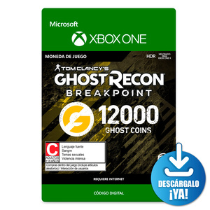 Ghost Recon Breakpoint Ghost Coins / 9600 monedas de juego digitales / Xbox One / Descargable Ghost Recon Breakpoint Ghost Coins / 9600 monedas de juego digitales / Xbox One / Descargable