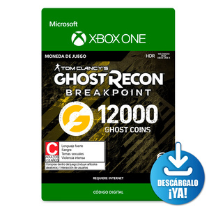 Ghost Recon Breakpoint Ghost Coins / 9600 monedas de juego digitales / Xbox One / Descargable
