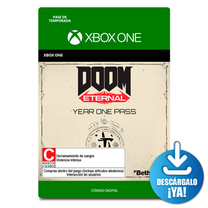 Doom Eternal Year One Pass / Pase de temporada digital / Xbox One / Descargable