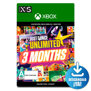 Just Dance Unlimited 3 Months / Suscripción digital 3 meses / Xbox One / Xbox Series X·S / Descargable