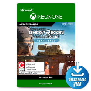 Ghost Recon Breakpoint Year 1 Pass / Pase de temporada digital / Xbox One / Descargable