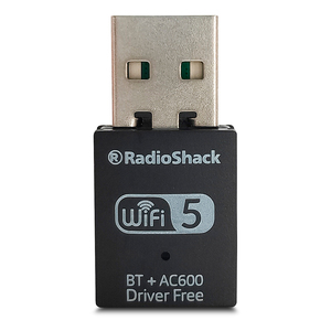 Adaptador Nano Receptor Inalámbrico USB RadioShack WD 4510AC / Negro