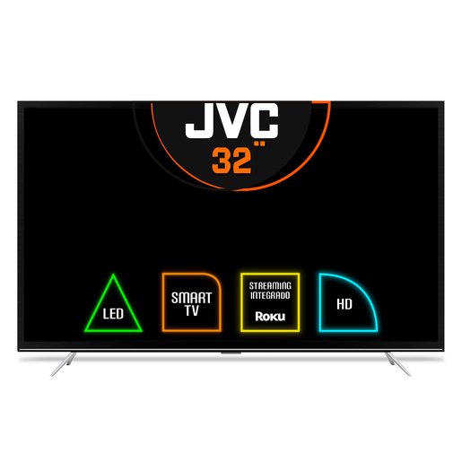 Pantalla JVC Smart Roku TV SI32R 32 pulg. Led HD 