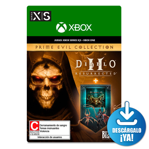 Diablo II Resurrected Prime Evil Collection / Juego digital / Xbox One / Xbox Series X·S / Descargable