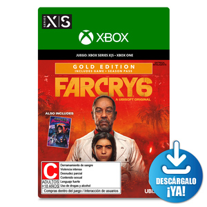 Far Cry 6 Gold Edition / Juego digital / Xbox One / Xbox Series X·S / Descargable Far Cry 6 Gold Edition / Juego digital / Xbox One / Xbox Series X·S / Descargable