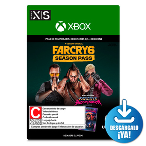 Far Cry 6 Season Pass / Pase de temporada digital / Xbox One / Xbox Series X·S / Descargable