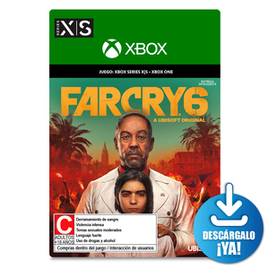 Far Cry 6 / Juego digital / Xbox One / Xbox Series X·S / Descargable Far Cry 6 / Juego digital / Xbox One / Xbox Series X·S / Descargable