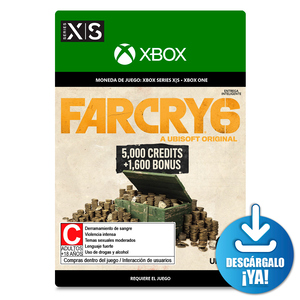 Far Cry 6 Credits / 6600 monedas de juego digitales / Xbox One / Xbox Series X·S / Descargable