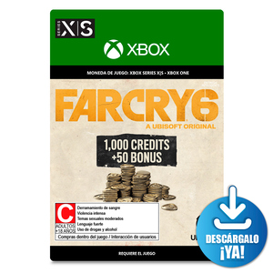 Far Cry 6 Credits / 1050 monedas de juego digitales / Xbox One / Xbox Series X·S / Descargable