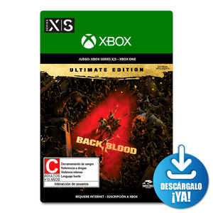 Back 4 Blood Ultimate Edition / Juego digital / Xbox Series X·S / Xbox One / Descargable