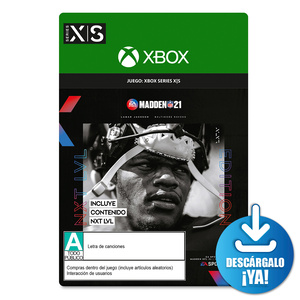 Madden NFL 21 EA Sports NXT LVL Edition Juego Digital Xbox Series X·S Descargable