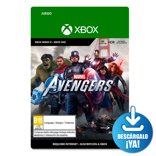 Marvel Avengers / Juego digital / Xbox Series X / Xbox One / Descargable