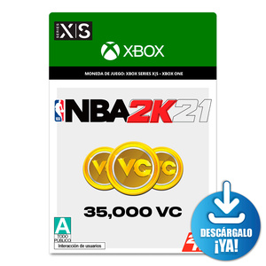 NBA 2K21 VC / 35000 monedas de juego digitales / Xbox Series X·S / Xbox One / Descargable