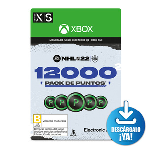 NHL 22 EA Sports Ultimate Team Pack de Puntos / 12000 monedas de juego digitales / Xbox Series X·S / Xbox One / Descargable