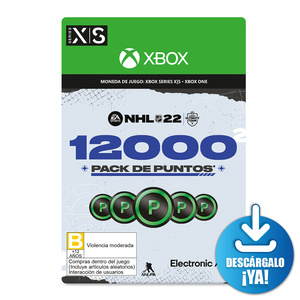 NHL 22 EA Sports Ultimate Team Pack de Puntos / 12000 monedas de juego digitales / Xbox Series X·S / Xbox One / Descargable NHL 22 EA Sports Ultimate Team Pack de Puntos / 12000 monedas de juego digitales / Xbox Series X·S / Xbox One / Descargable