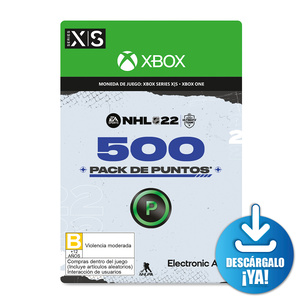 NHL 22 EA Sports Ultimate Team Pack de Puntos / 500 monedas de juego digitales / Xbox Series X·S / Xbox One / Descargable