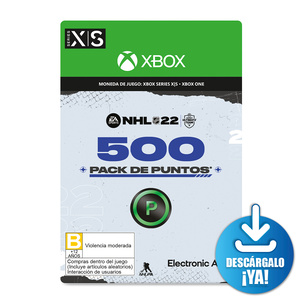 NHL 22 EA Sports Ultimate Team Pack de Puntos / 500 monedas de juego digitales / Xbox Series X·S / Xbox One / Descargable NHL 22 EA Sports Ultimate Team Pack de Puntos / 500 monedas de juego digitales / Xbox Series X·S / Xbox One / Descargable