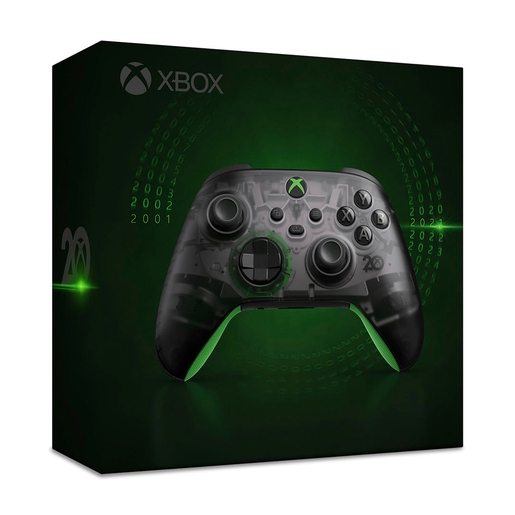 Control Inalámbrico Xbox Edición Especial 20 Aniversario / Xbox Series X·S / Xbox One / Negro con verde