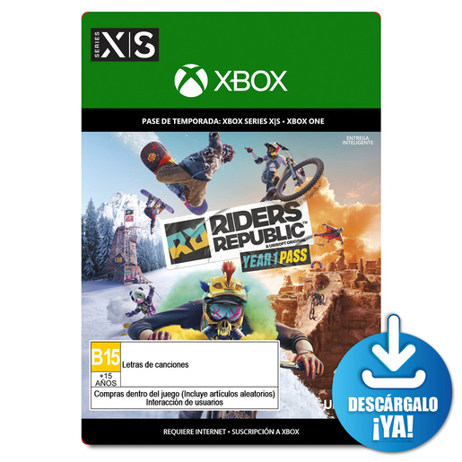 Riders Republic Year 1 Pass / Pase de temporada digital / Xbox Series X·S / Xbox One / Descargable