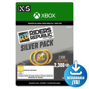 Riders Republic Silver Pack RC / 2300 monedas de juego digitales / Xbox Series X·S / Xbox One / Descargable Riders Republic Silver Pack RC / 2300 monedas de juego digitales / Xbox Series X·S / Xbox One / Descargable