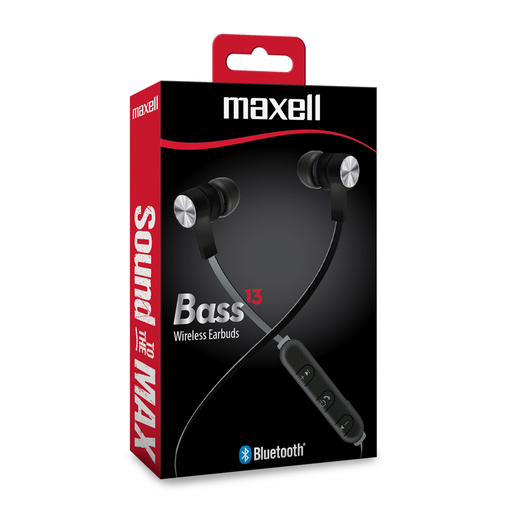 Audífonos Bluetooth Maxell Bass 13 / In ear / Negro