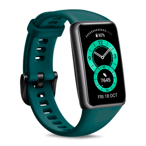 Smartband Huawei Band 6 Forest / 5 ATM / Gris con verde