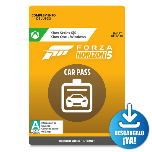 Forza Horizon 5 Car Pass / Complemento de juego digital /  Xbox Series X·S / Xbox One / Windows / Descargable