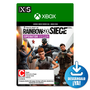Rainbow Six Siege Operator Edition Juego Digital Xbox Series X·S / Xbox One Descargable