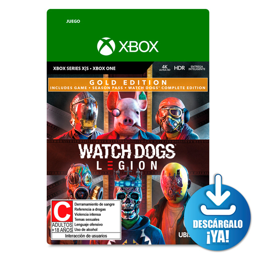 Watch Dogs Legion Gold Edition / Juego digital / Xbox Series X·S / Xbox One / Descargable