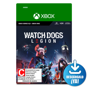 Watch Dogs Legion Standard Edition / Juego digital / Xbox Series X·S / Xbox One / Descargable
