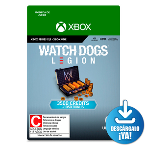 Watch Dogs Legion Credits / 4550 monedas de juego digitales / Xbox Series X·S / Xbox One / Descargable