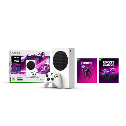 Consola Xbox Series S más Paquete Fortnite y Rocket League / 512 gb SSD / Blanco