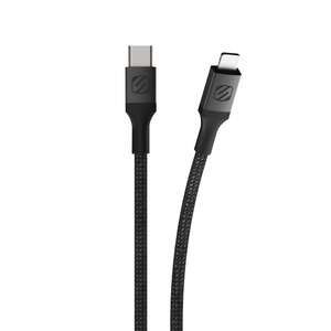 Cable Tipo C a Lightning Scosche / 1.2 m / Trenzado / Negro Cable Tipo C a Lightning Scosche / 1.2 m / Trenzado / Negro