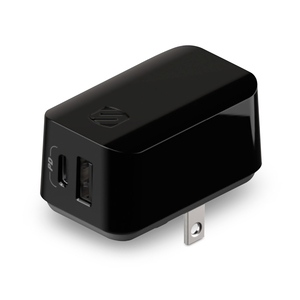 Cargador de Pared Retráctil para Celular Scosche HPDCA32 SP / Negro / Tipo C / USB Cargador de Pared Retráctil para Celular Scosche HPDCA32 SP / Negro / Tipo C / USB