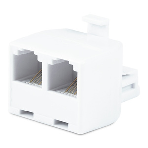 Adaptador de Línea Telefónica Power Gear / Blanco / 2 puertos Adaptador de Línea Telefónica Power Gear / Blanco / 2 puertos