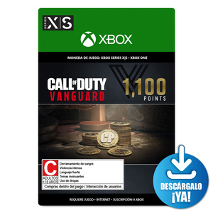 Call of Duty Vanguard Points / 1100 monedas de juego digitales / Xbox Series X·S / Xbox One / Descargable