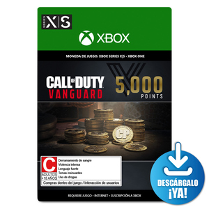 Call of Duty Vanguard Points / 5000 monedas de juego digitales / Xbox Series X·S / Xbox One / Descargable