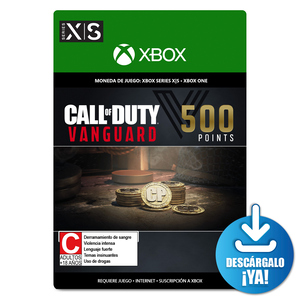 Call of Duty Vanguard Points / 500 monedas de juego digitales / Xbox Series X·S / Xbox One / Descargable